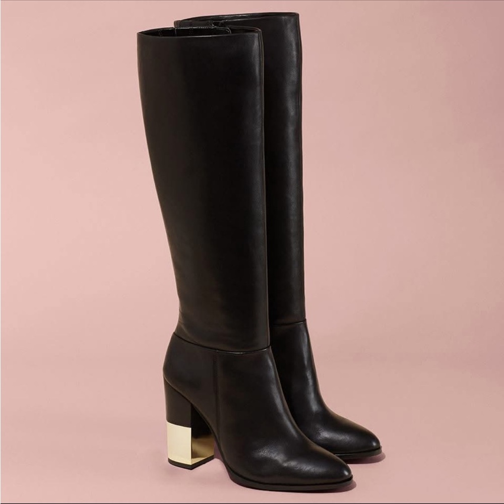 Aldo - Vitaly: Knee High Black Leather Boots